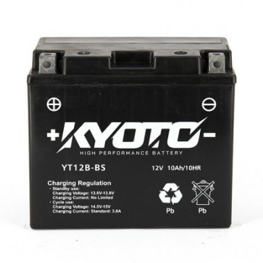 Kyoto - Batterie GT12B-BS SLA-AGM - Sans Entretien - Prête à l'Emploi - Equivalente YT12B-BS